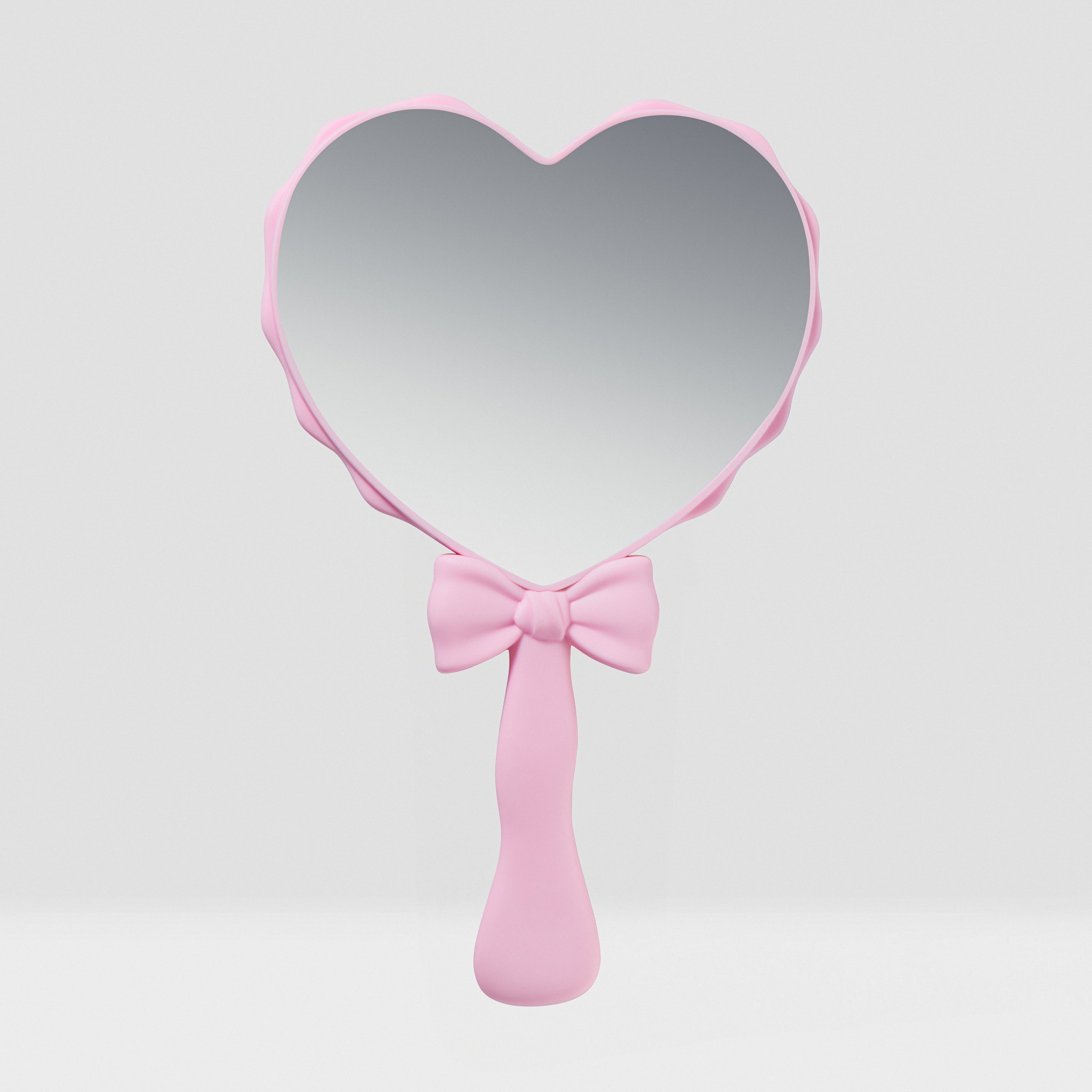 Pink Bowl Handheld Mirror