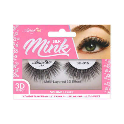 Silk Mink Eyelashes - 15