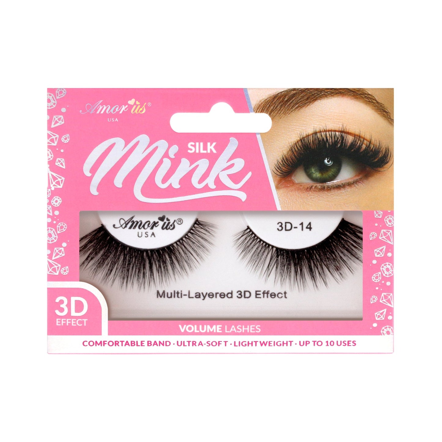 Silk Mink Eyelashes - 14