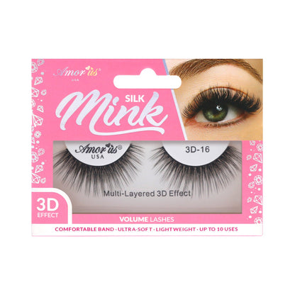 Silk Mink Eyelashes - 16