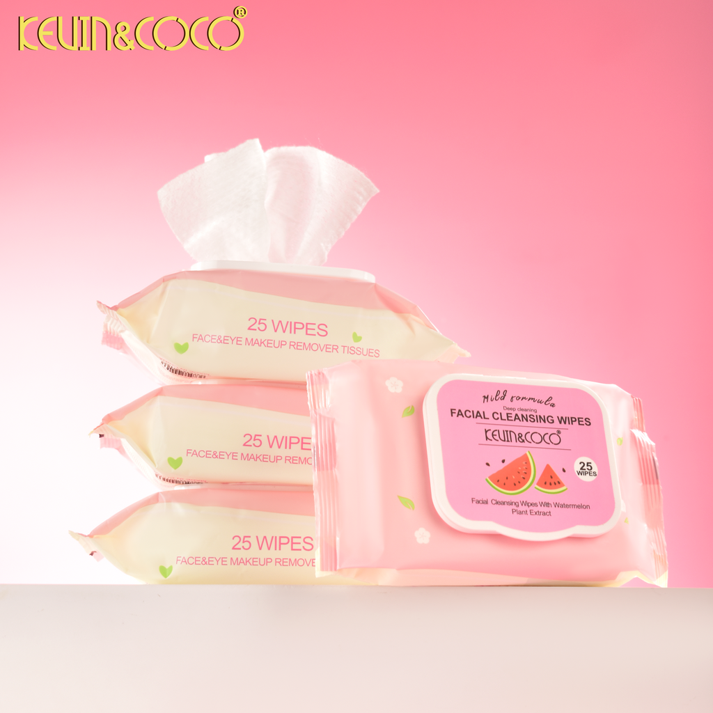 The 25-Count Refreshing Fruit Extract Cleansing Wipes Display-12 PCS(KC1282)