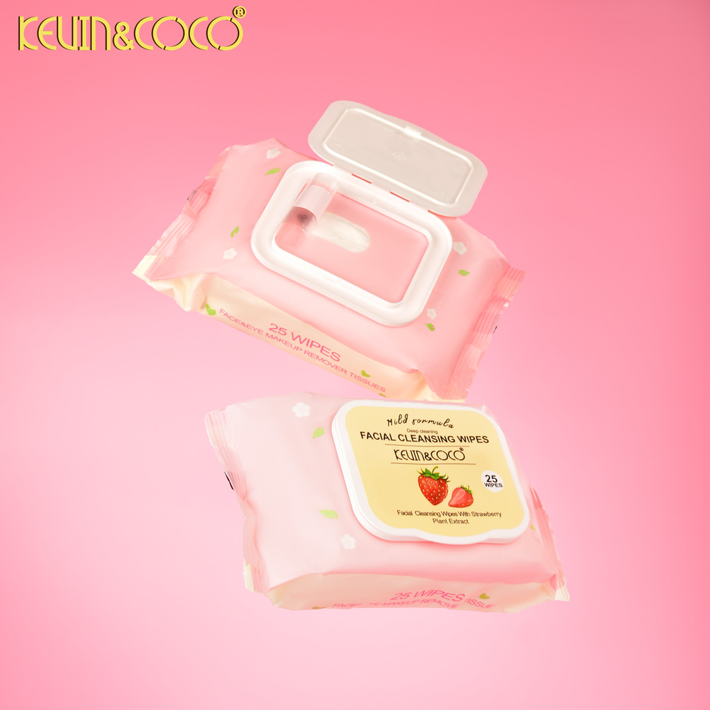 The 25-Count Refreshing Fruit Extract Cleansing Wipes Display-12 PCS(KC1282)