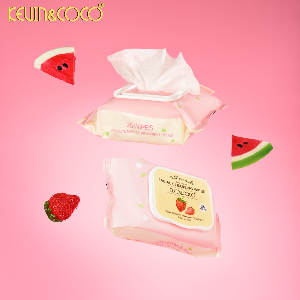 The 25-Count Refreshing Fruit Extract Cleansing Wipes Display-12 PCS(KC1282)