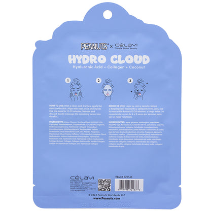 HYDRO CLOUD FACIAL PRINTED SHEET MASK PEANUTS