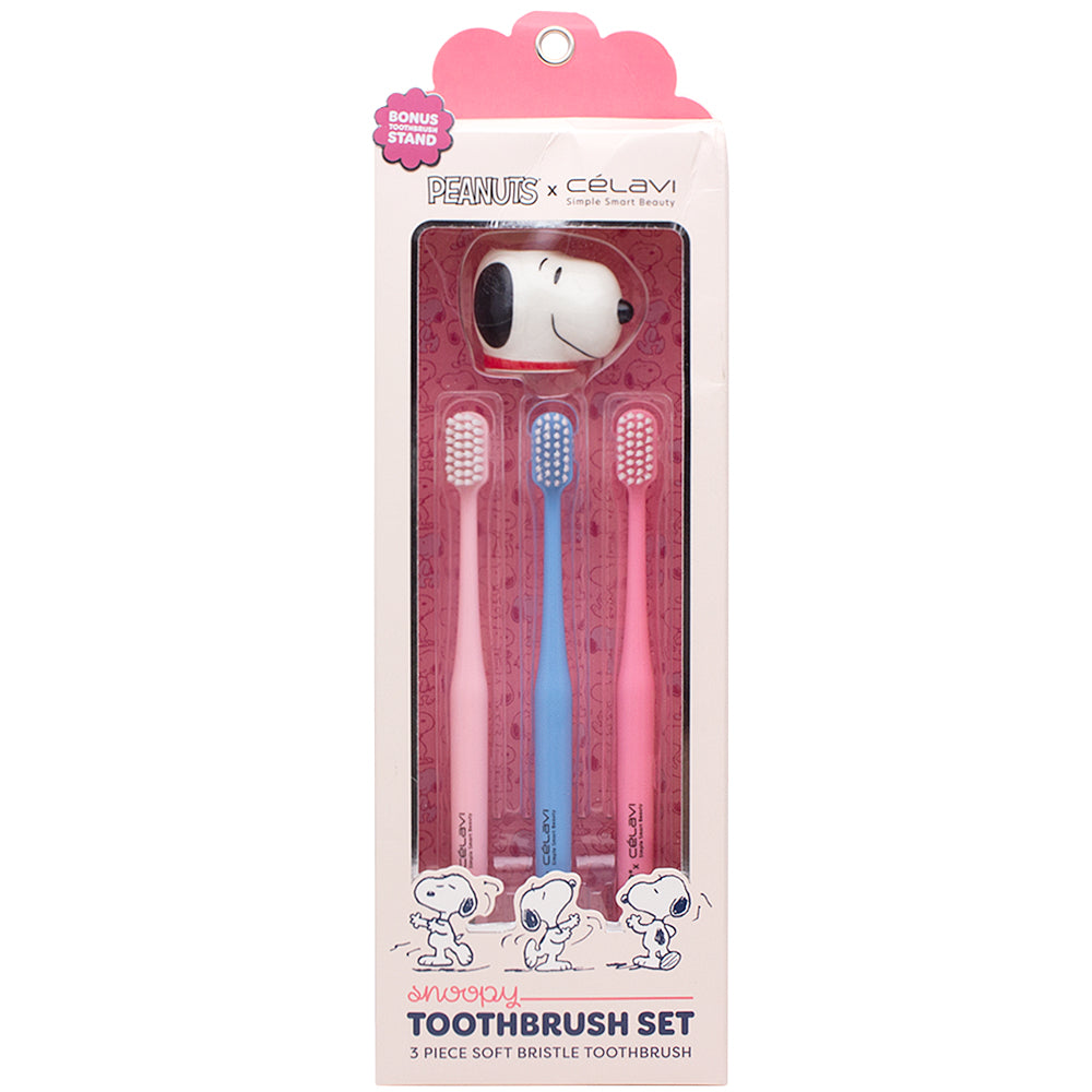 Peanuts x Celavi Snoopy Toothbrush Set