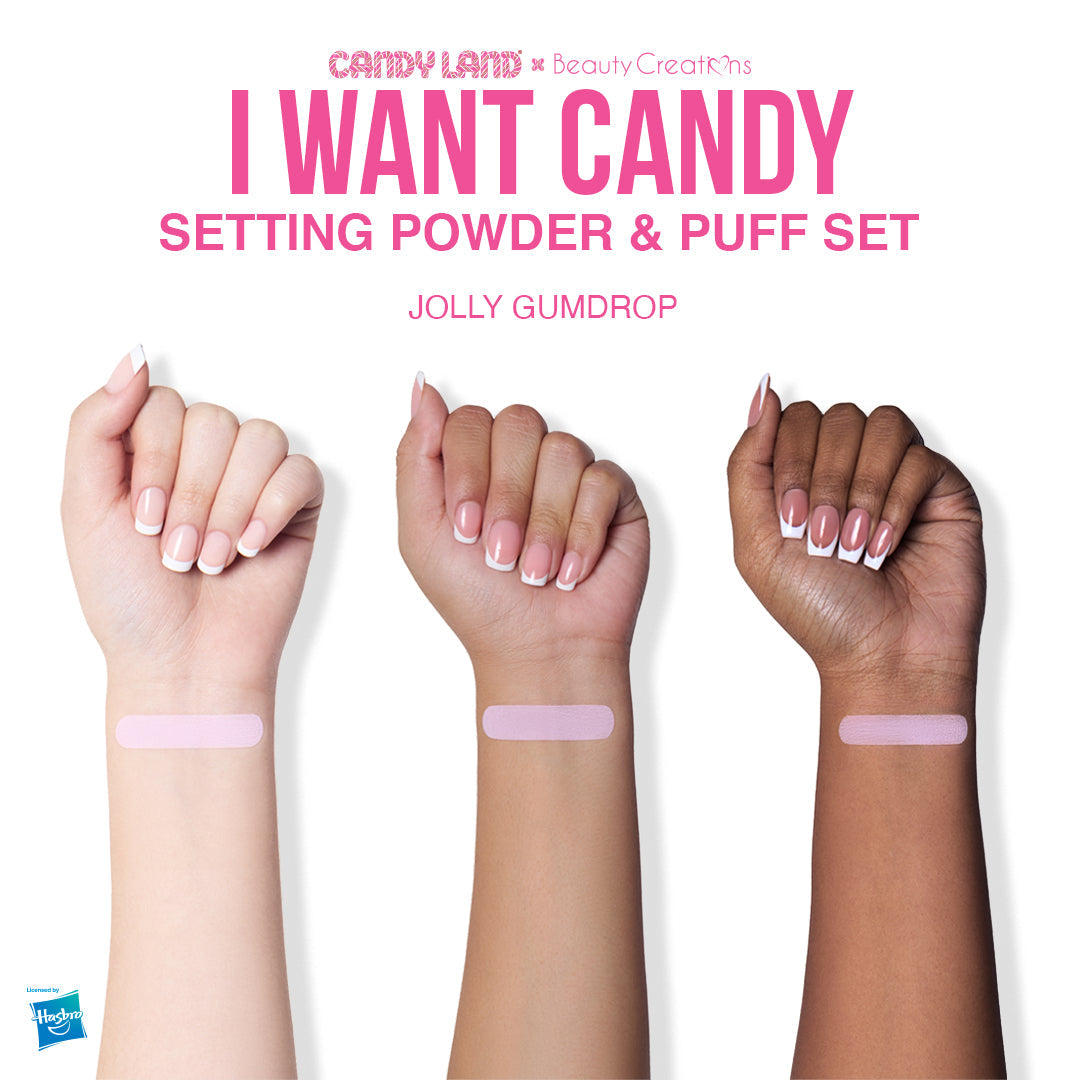 Candy Land x Beauty Creations I Want Candy Loose Powder & Puff Set