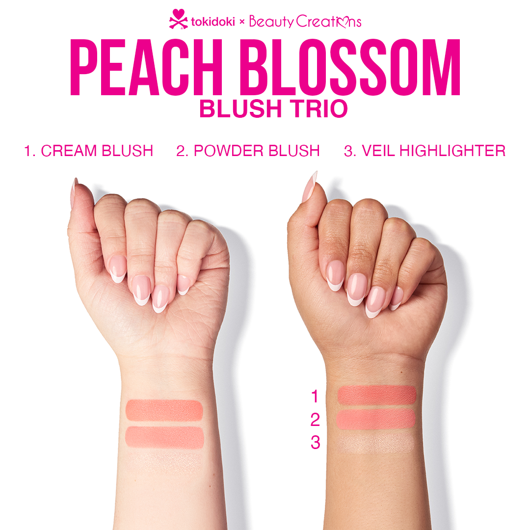 tokidoki Peach Blossom Blush Trio