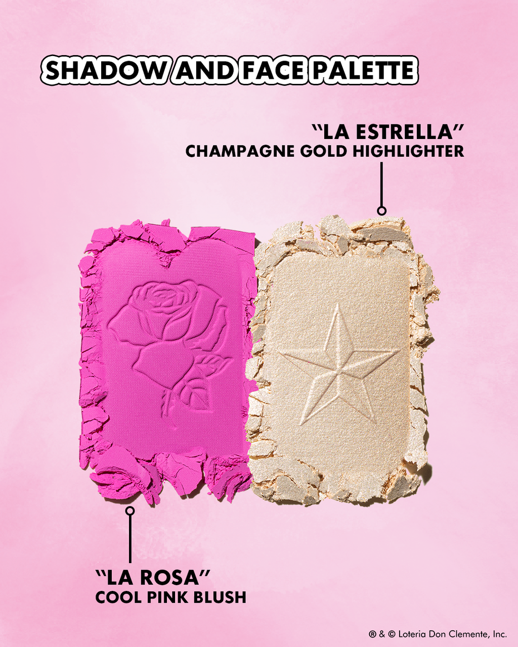 Lotería Don Clemente®️ Shadow & Face Palette