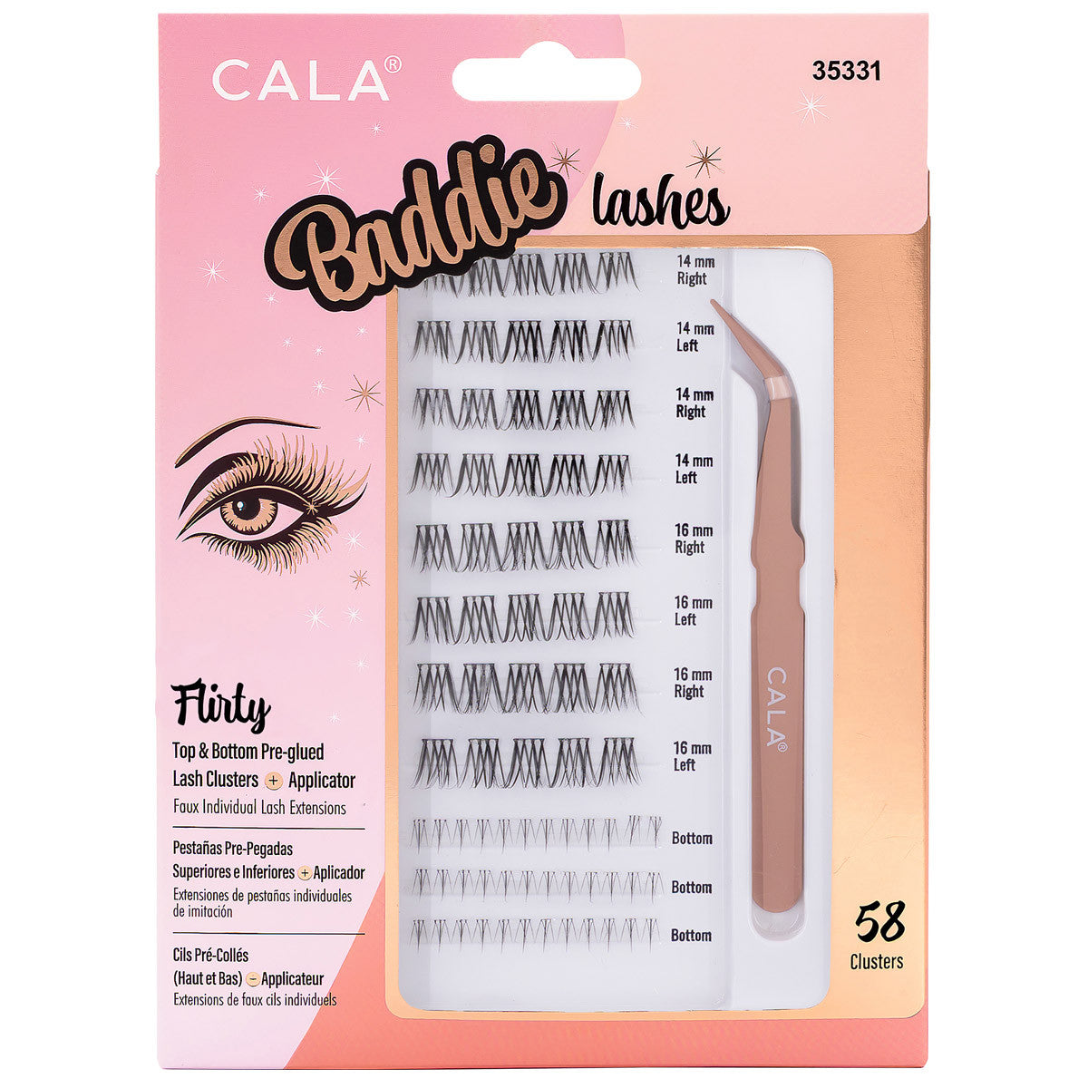 BADDIE LASHES: FLIRTY CLUSTERS