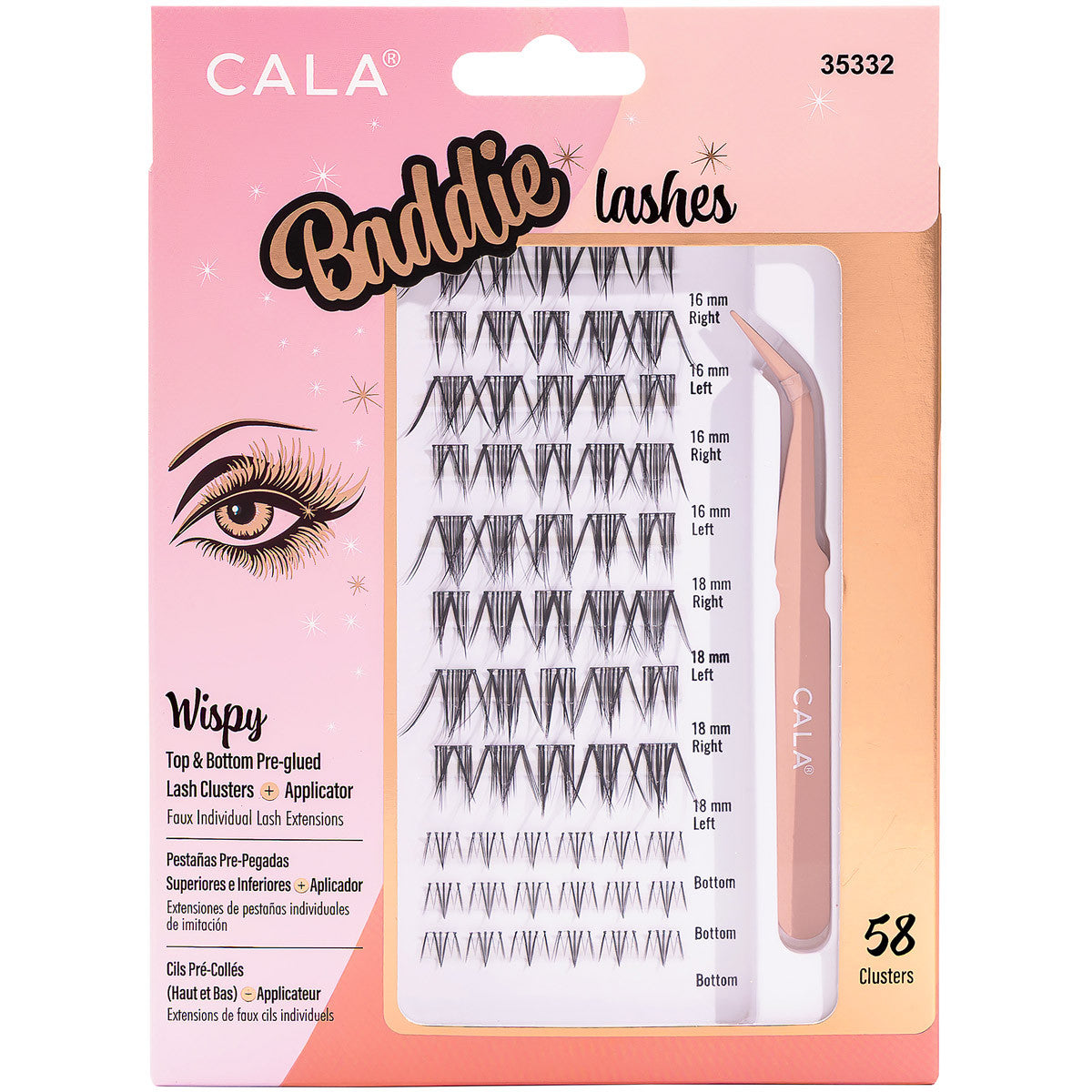 BADDIE LASHES: WISPY CLUSTERS