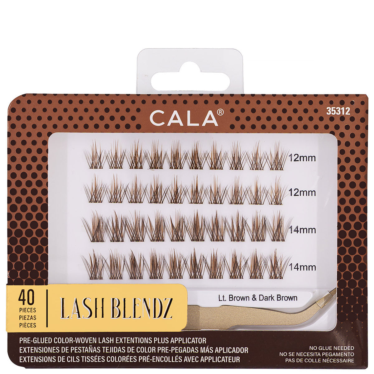LASH BLENDZ CLUSTERS: LT. BROWN & DARK BROWN
