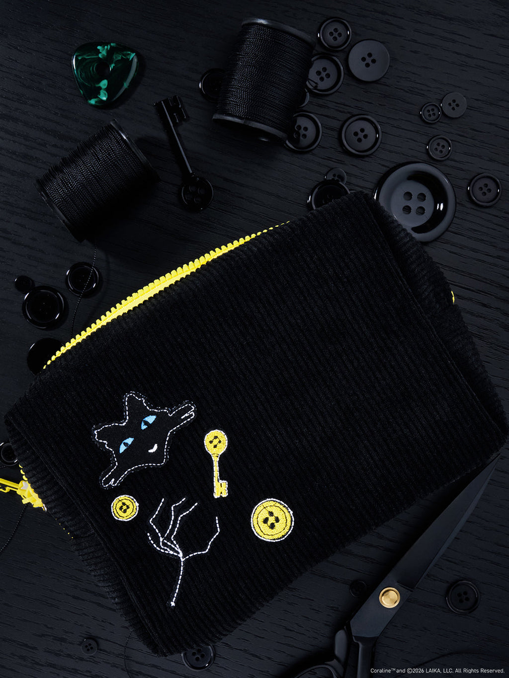 Beauty Creations x Coraline "Threadful" Cosmetic Bag