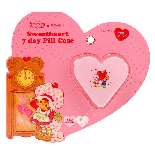 SWEETHEART 7 DAY PILL CASE STRAWBERRY SHORTCAKE