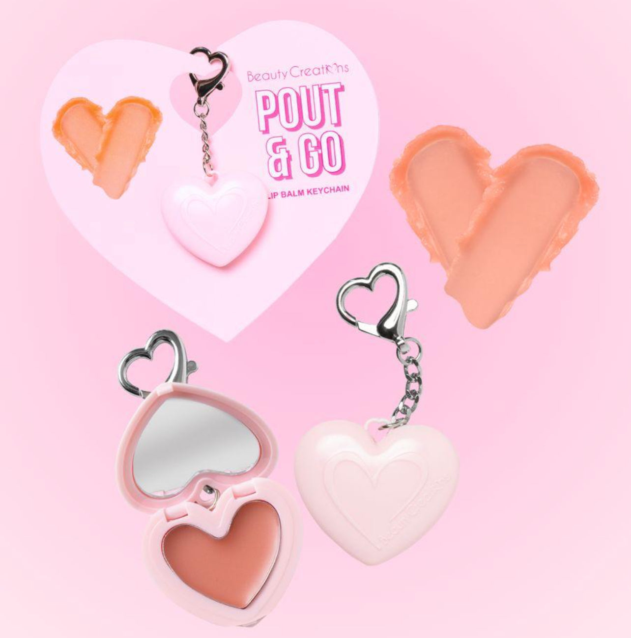 POUT & GO LIP BALM KEYCHAIN