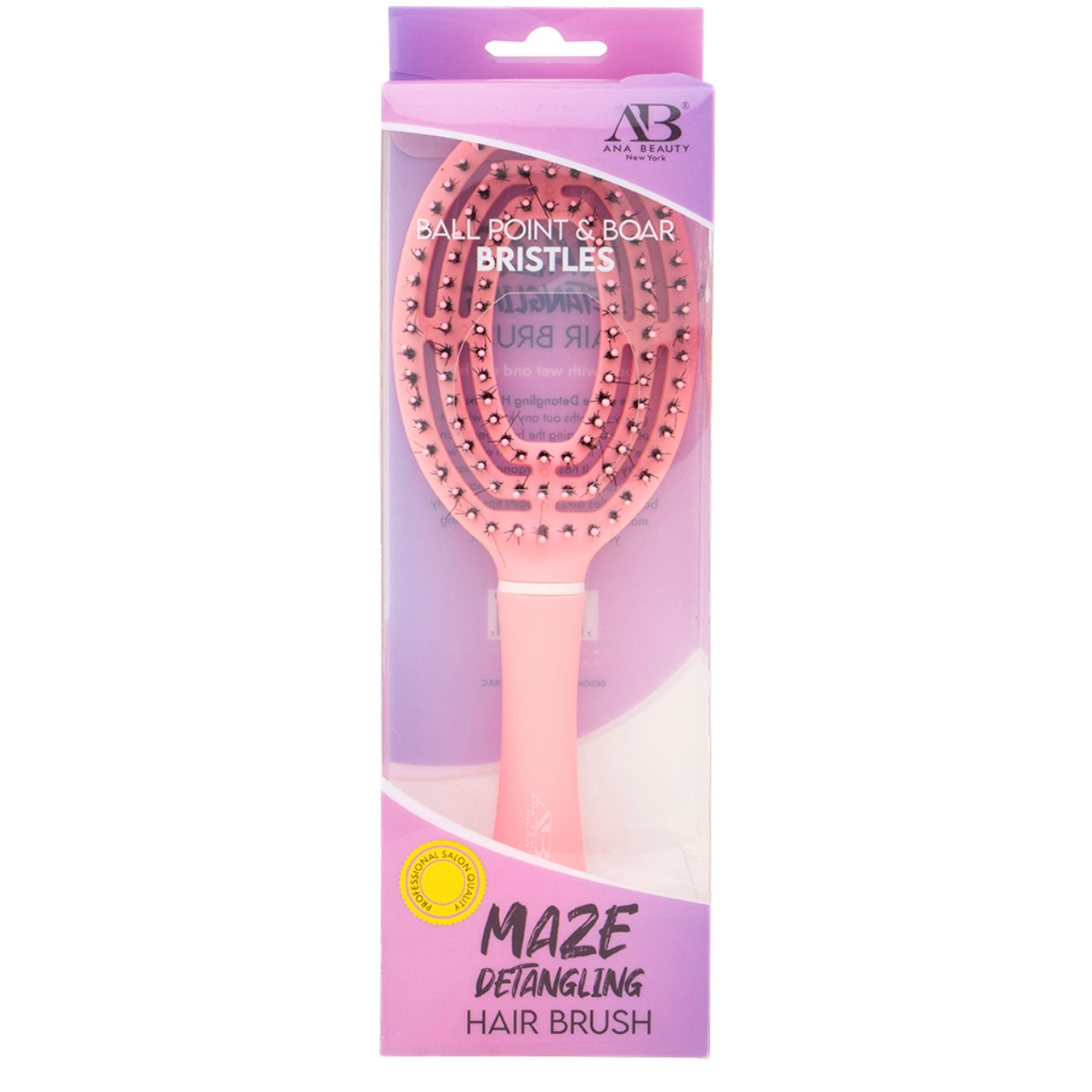 BOAR BRISTLES DETANGLING HAIR BRUSH