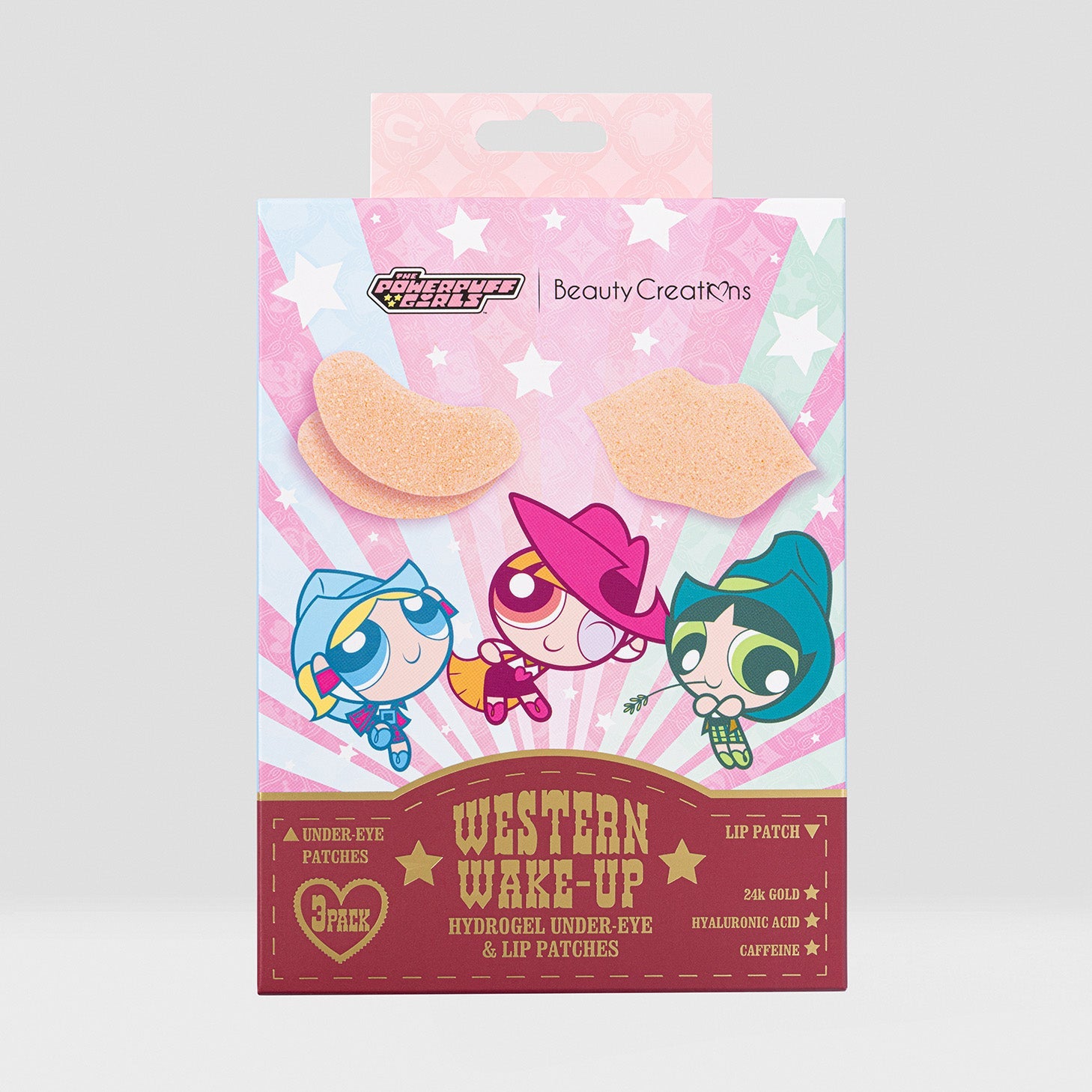 The Powerpuff Girls "Western Wake-Up" Hydrogel Undereye & Lip Patches (3 Pack)