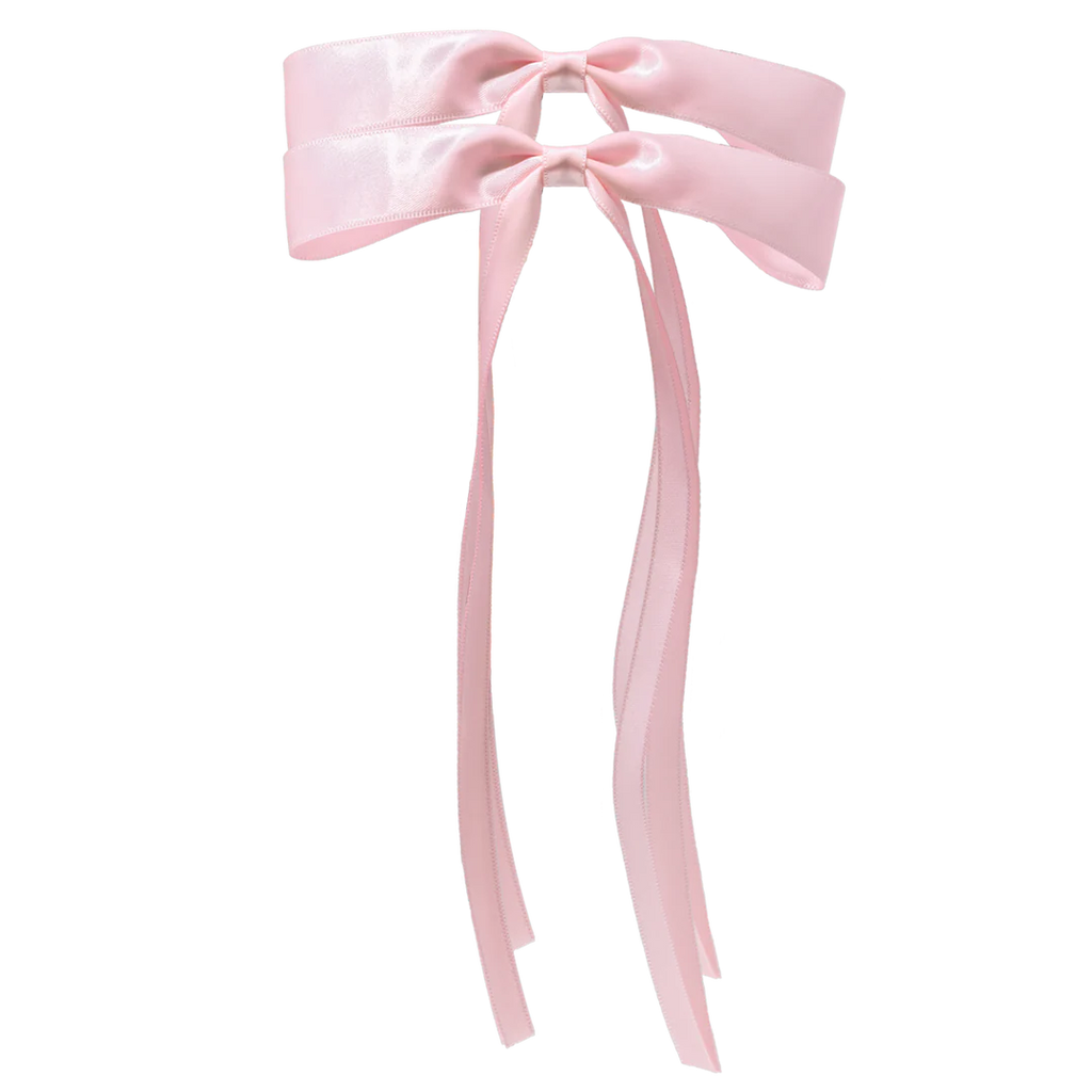 Pink Hair Bow Clips