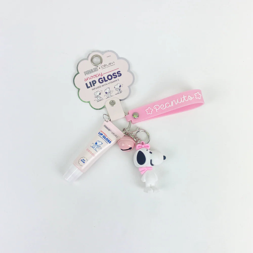 Snoopy Lip Gloss Keychain Peanuts x Celavi