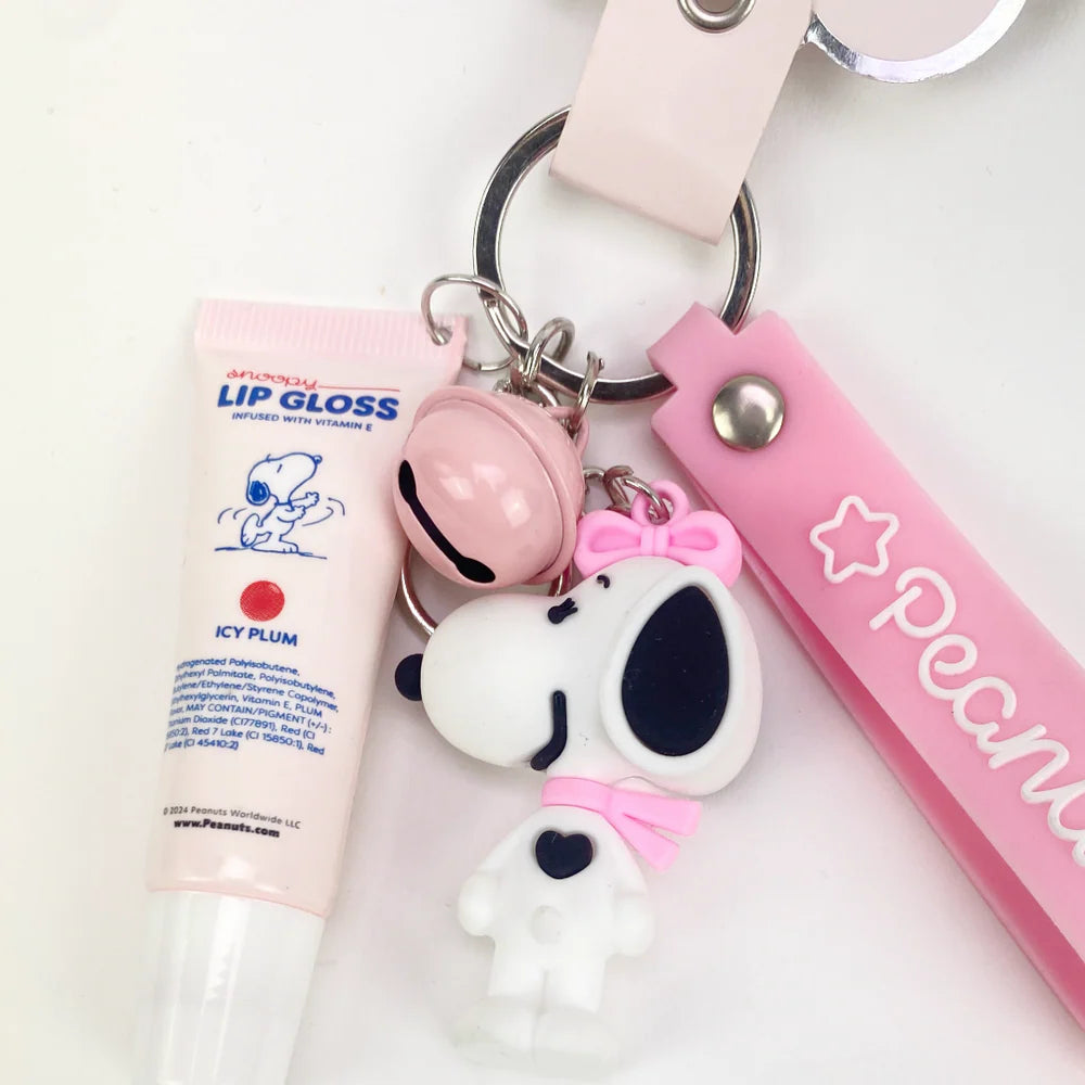 Snoopy Lip Gloss Keychain Peanuts x Celavi