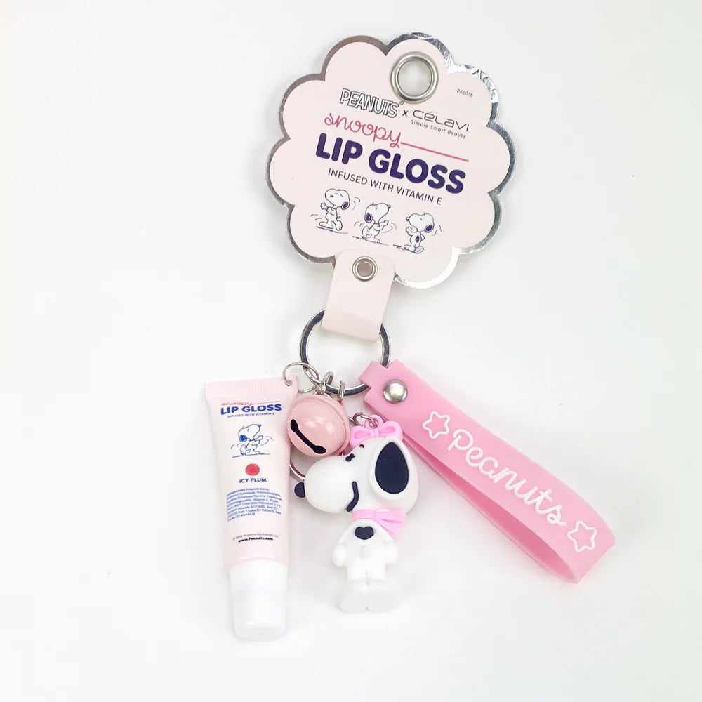 Snoopy Lip Gloss Keychain Peanuts x Celavi