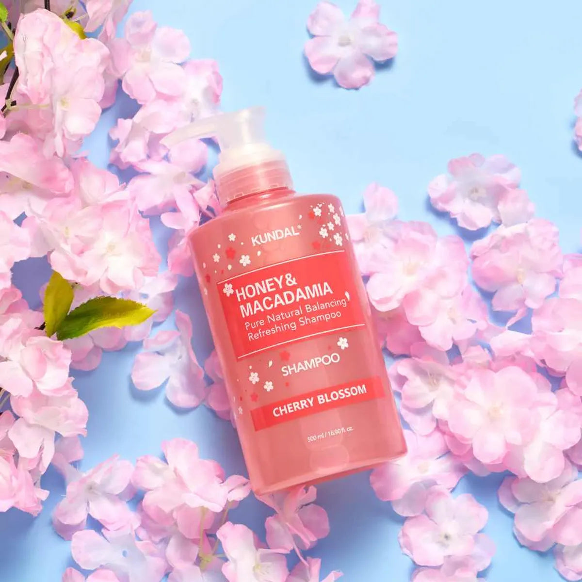 Cherry Blossom Edition (Honey & Macadamia Shampoo 500ml +Treatment 500ml)