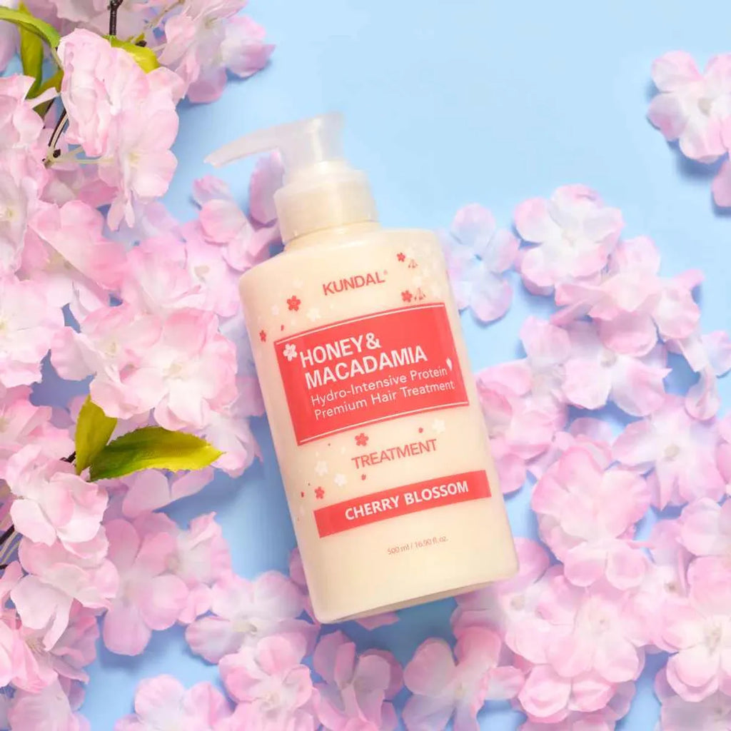 Cherry Blossom Edition (Honey & Macadamia Shampoo 500ml +Treatment 500ml)