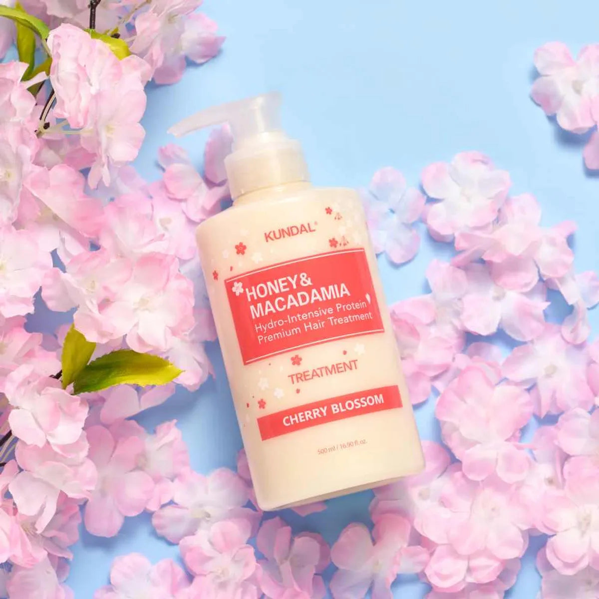 Cherry Blossom Edition (Honey & Macadamia Shampoo 500ml +Treatment 500ml)