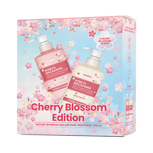 Cherry Blossom Edition (Honey & Macadamia Shampoo 500ml +Treatment 500ml)