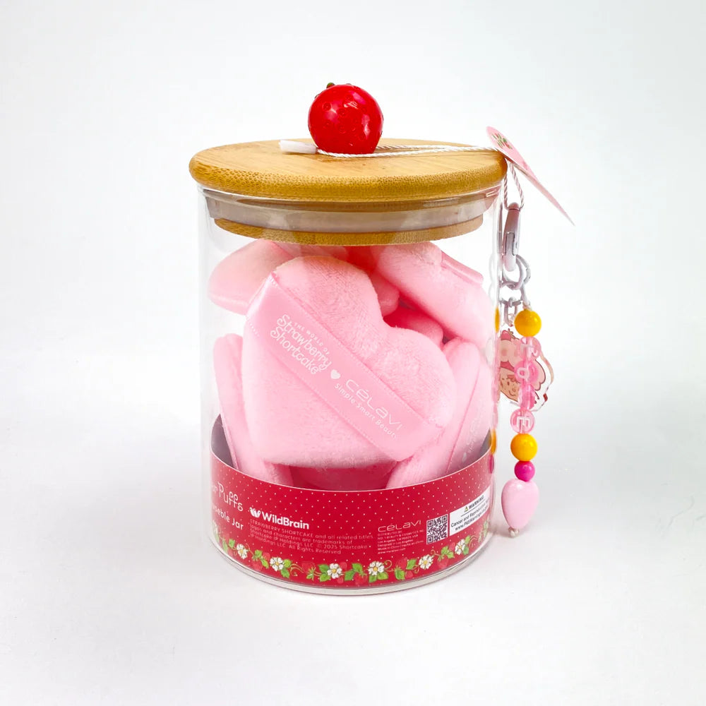 10 PC SHORTCAKE POWDER PUFF STRAWBERRY SHORTCAKE