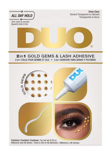 2 IN 1 GOLD GEMS & LASH ADHESIVE