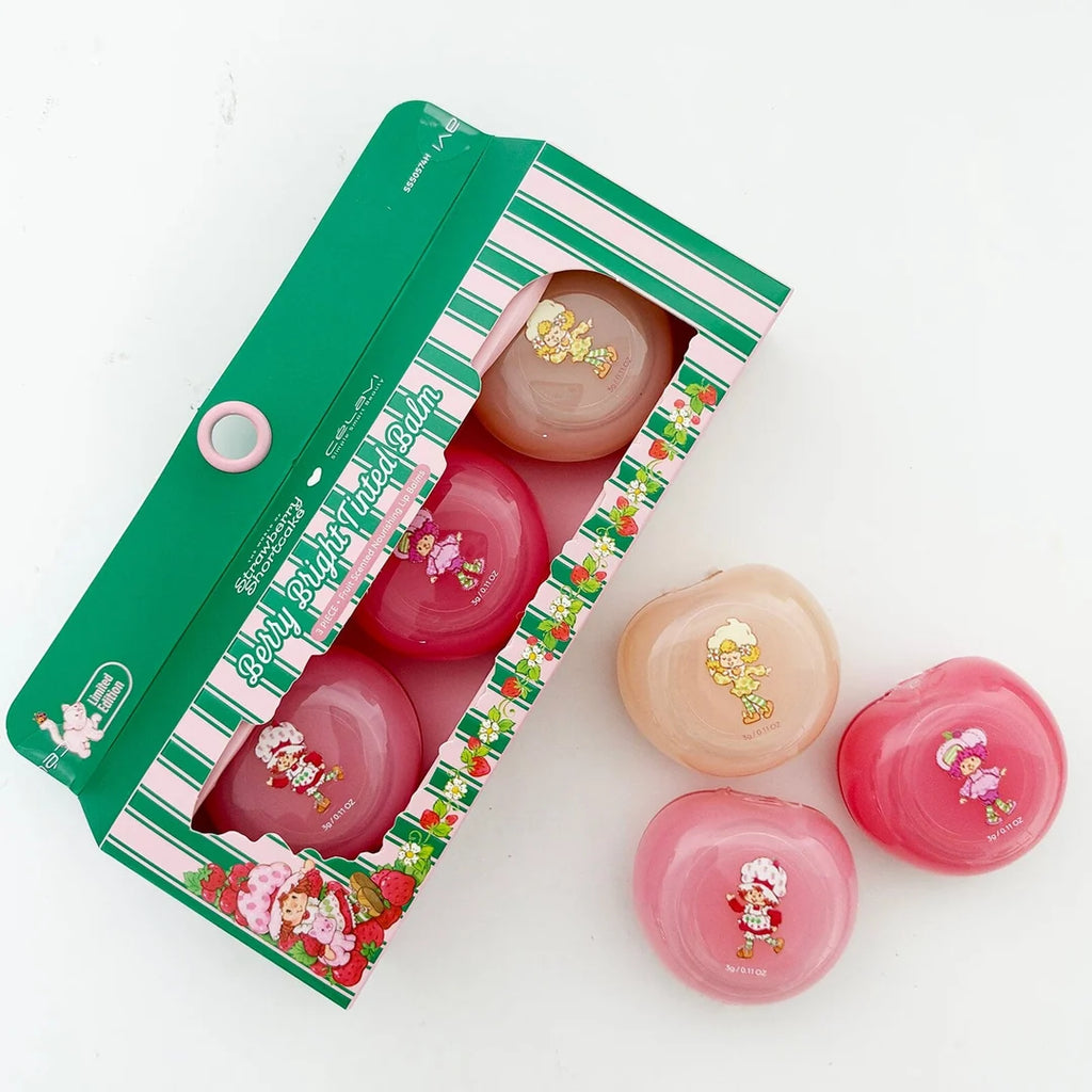 Strawberry Shortcake x Celavi Berry Bright Tinted Balm Set