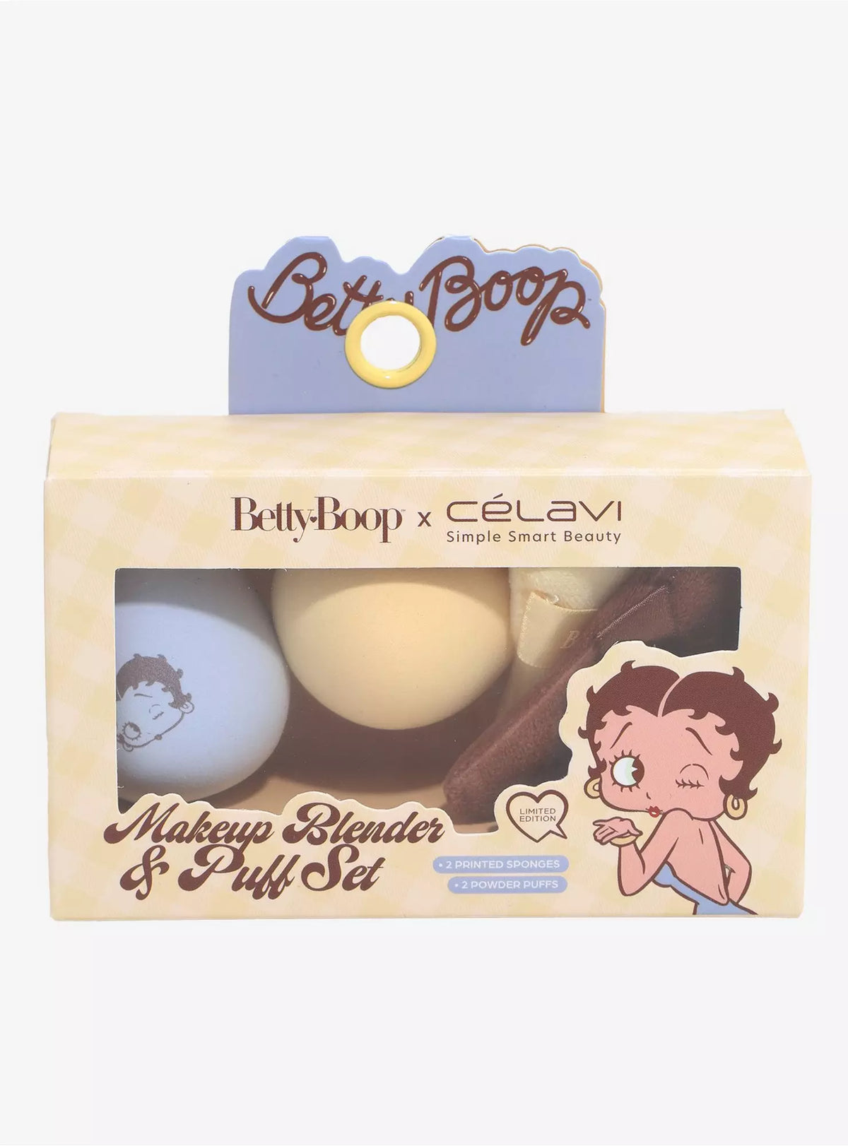 Celavi X Betty Boop 4Pc Makeup Blender And Puff Set