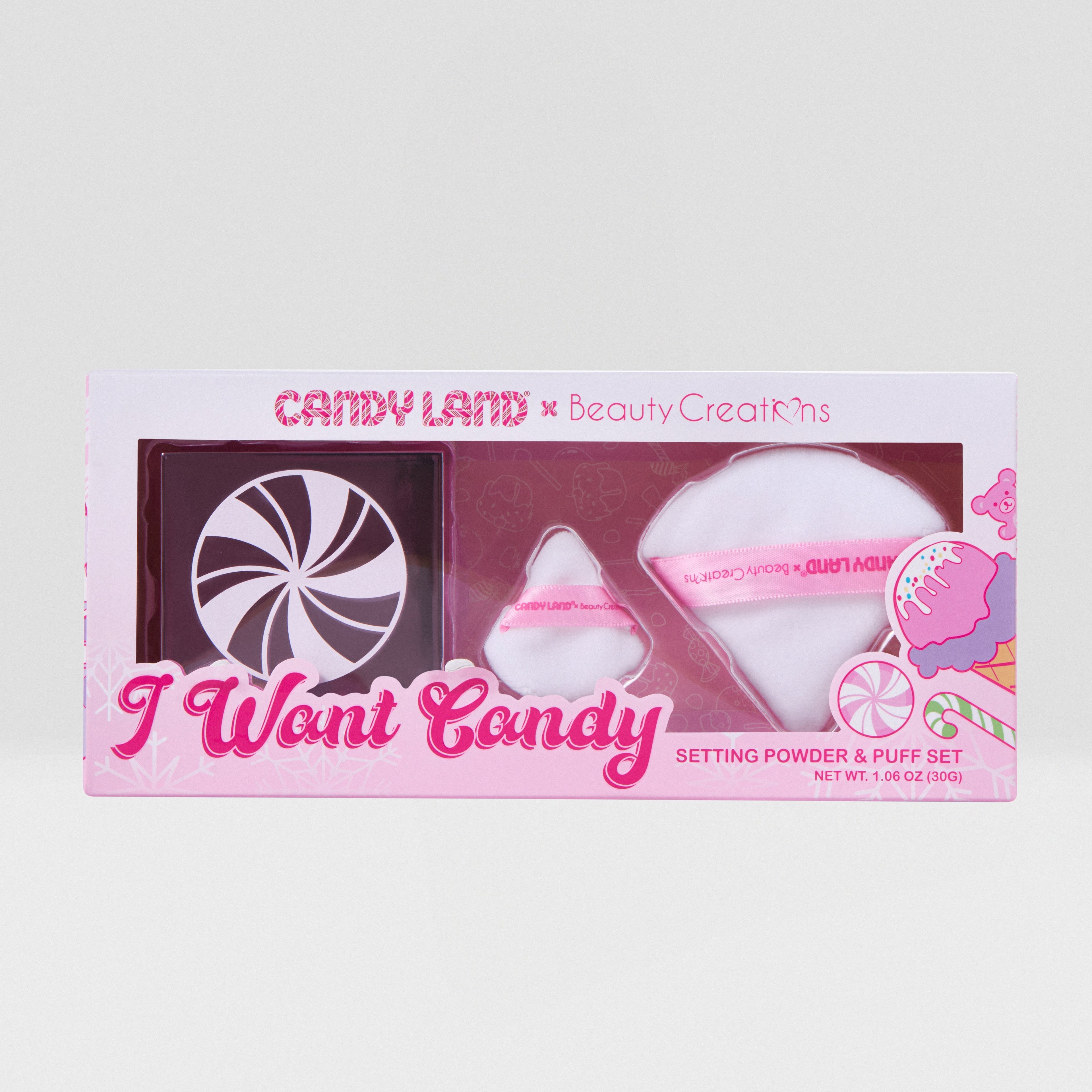 Candy Land x Beauty Creations I Want Candy Loose Powder & Puff Set