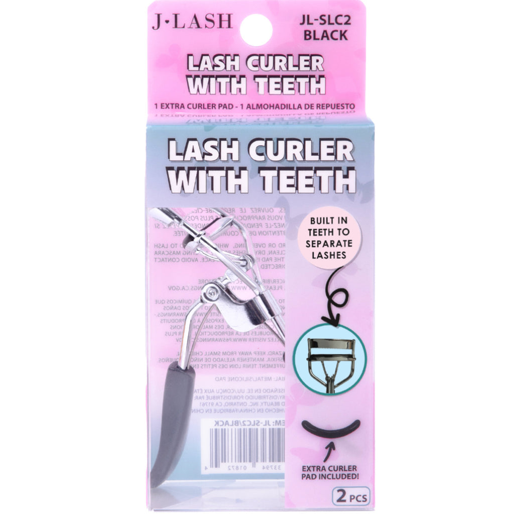 LASH CURLER WITH TEETH