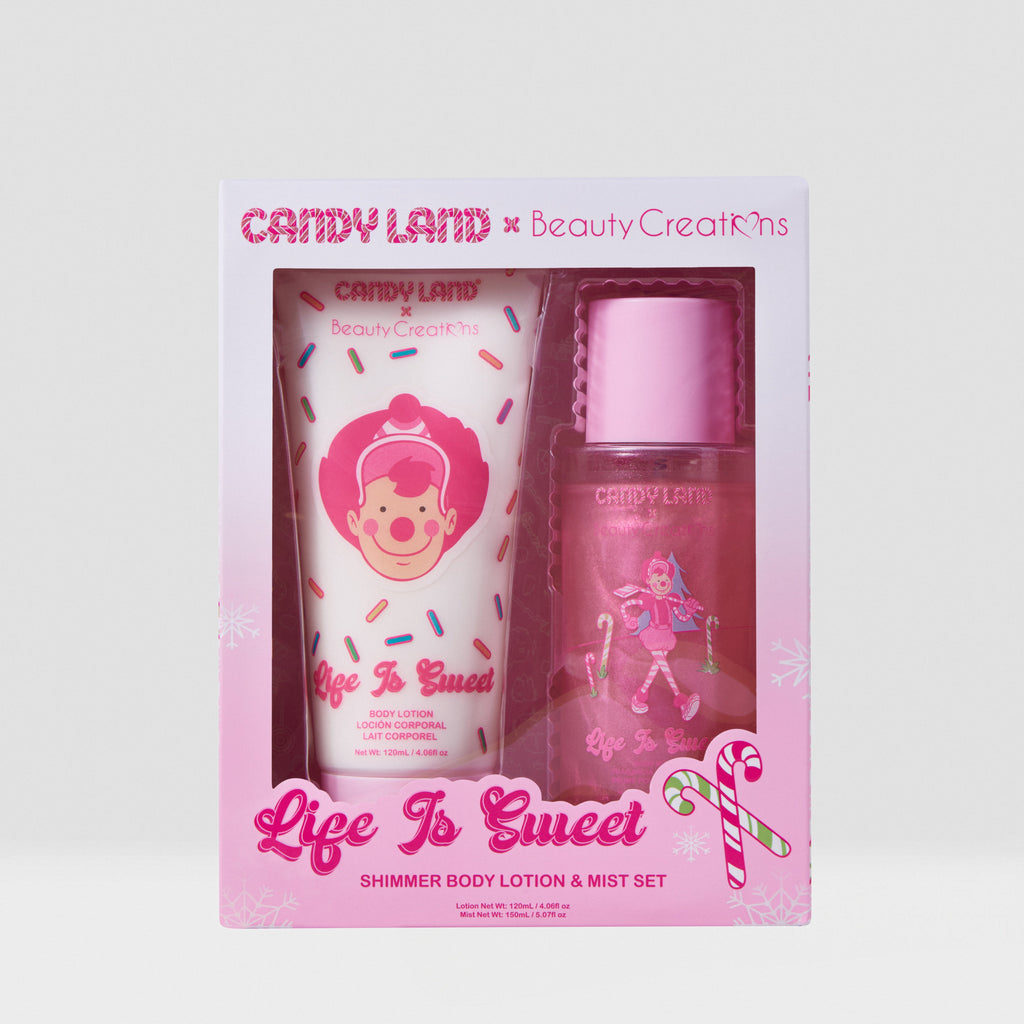 Candy Land x Beauty Creations Life is Sweet Shimmer Body Lotion and Mist Set