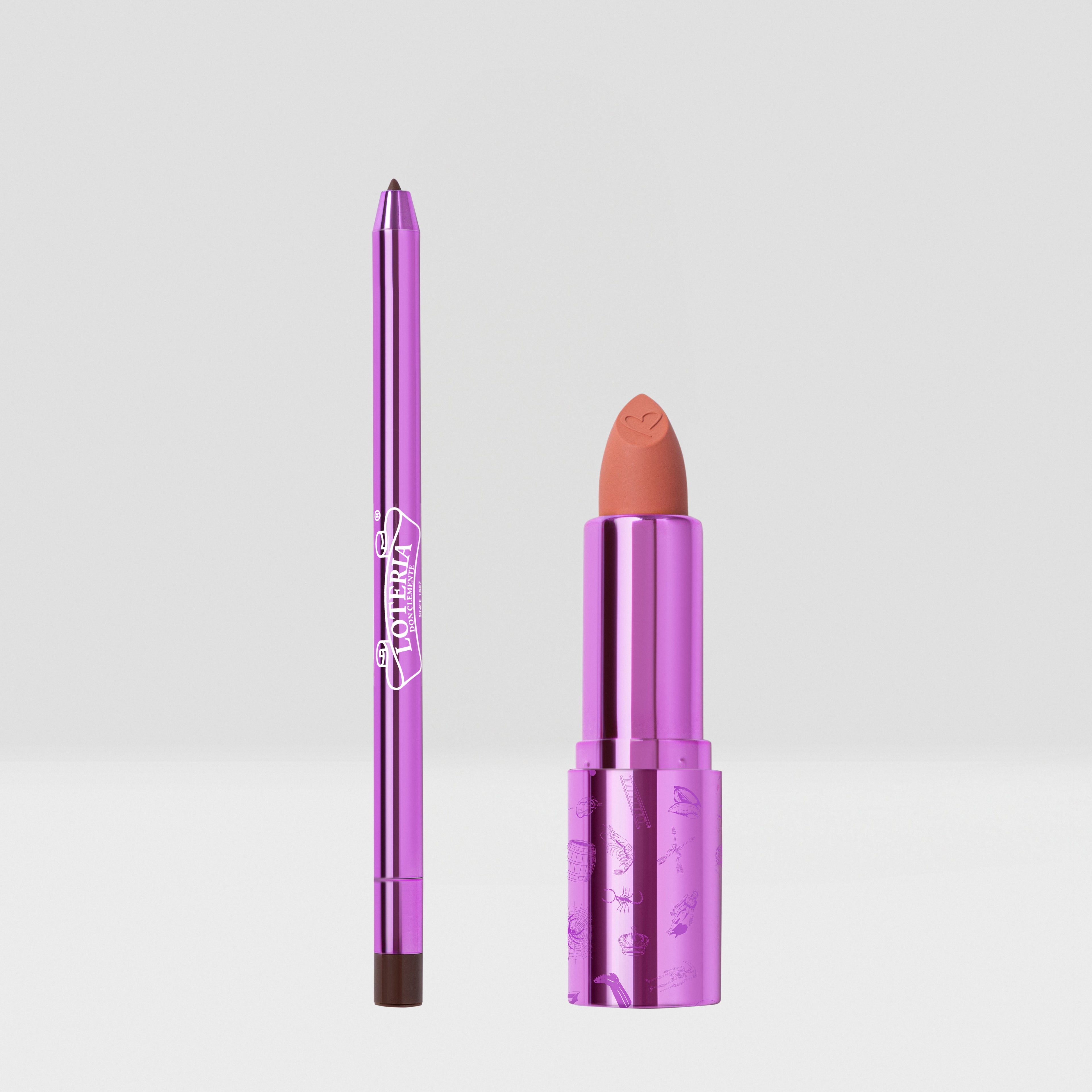 Lotería Don Clemente®️ Lipstick & Lip Liner Duo