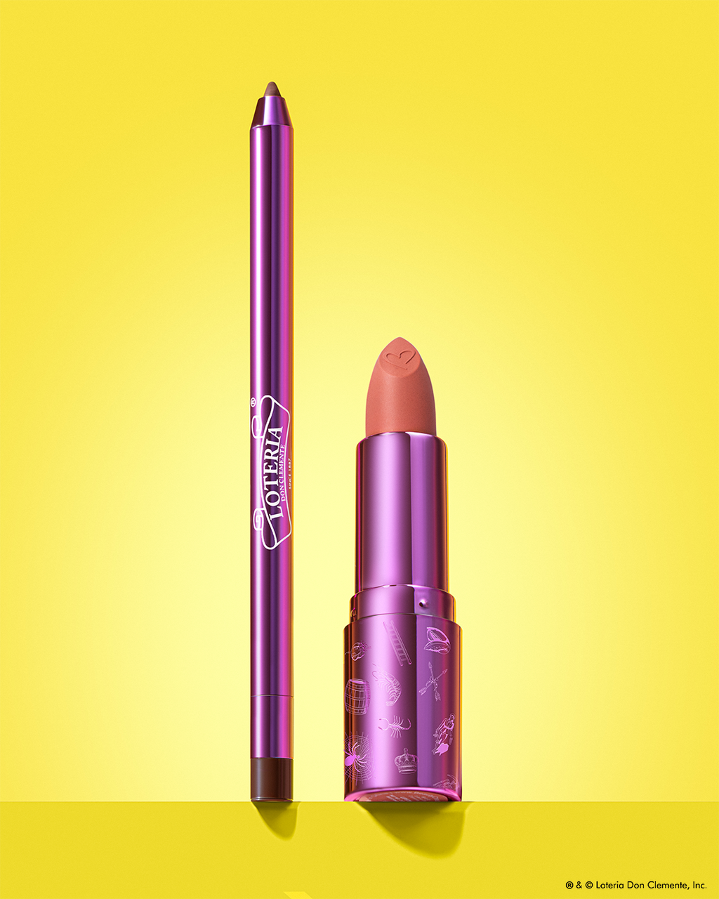 Lotería Don Clemente®️ Lipstick & Lip Liner Duo
