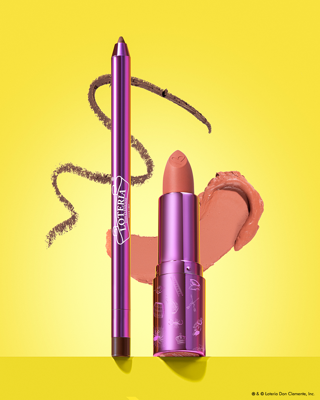Lotería Don Clemente®️ Lipstick & Lip Liner Duo