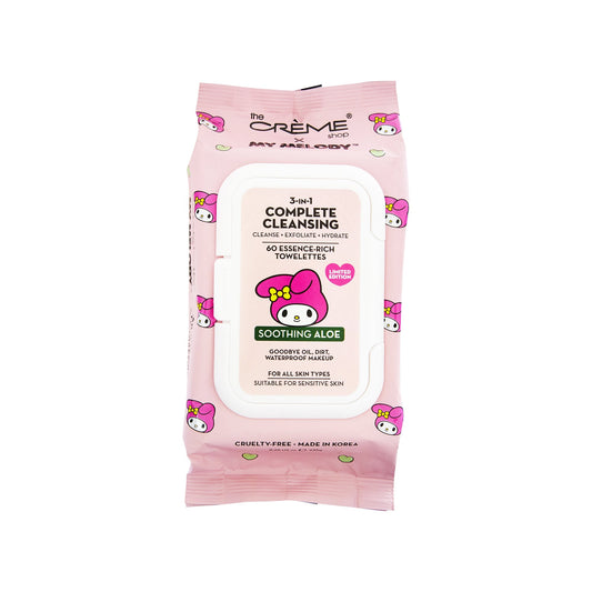 My Melody 3-IN-1 Complete Cleansing Essence-Rich Towelettes - Smoothing Aloe