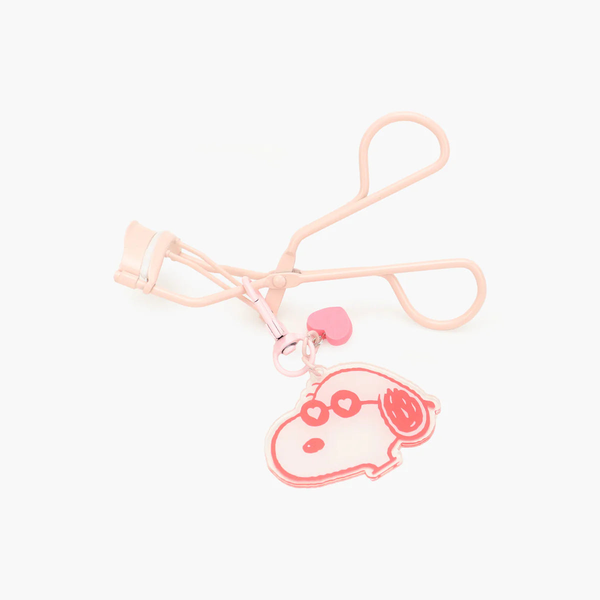 PEANUTS PINK EYELASH CURLER WITH KEYCHAIN (V-DAY)