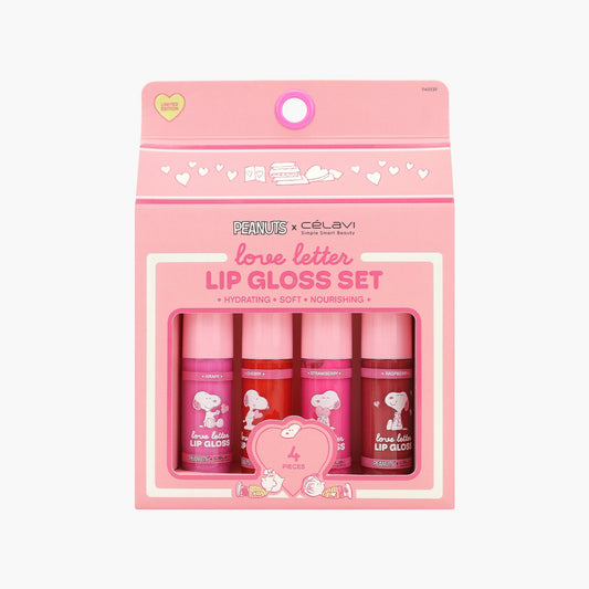 PEANUTS (V-DAY) 4PC LIP GLOSS SET