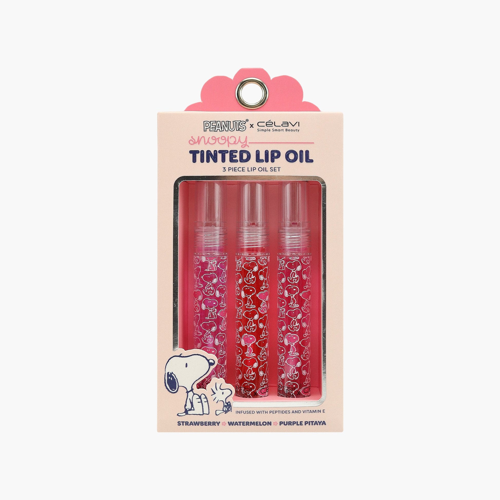 PEANUTS 3PC TINTED LIP OILS