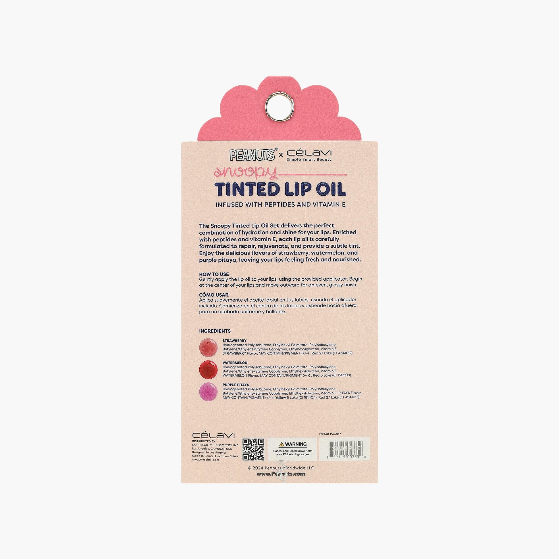 PEANUTS 3PC TINTED LIP OILS