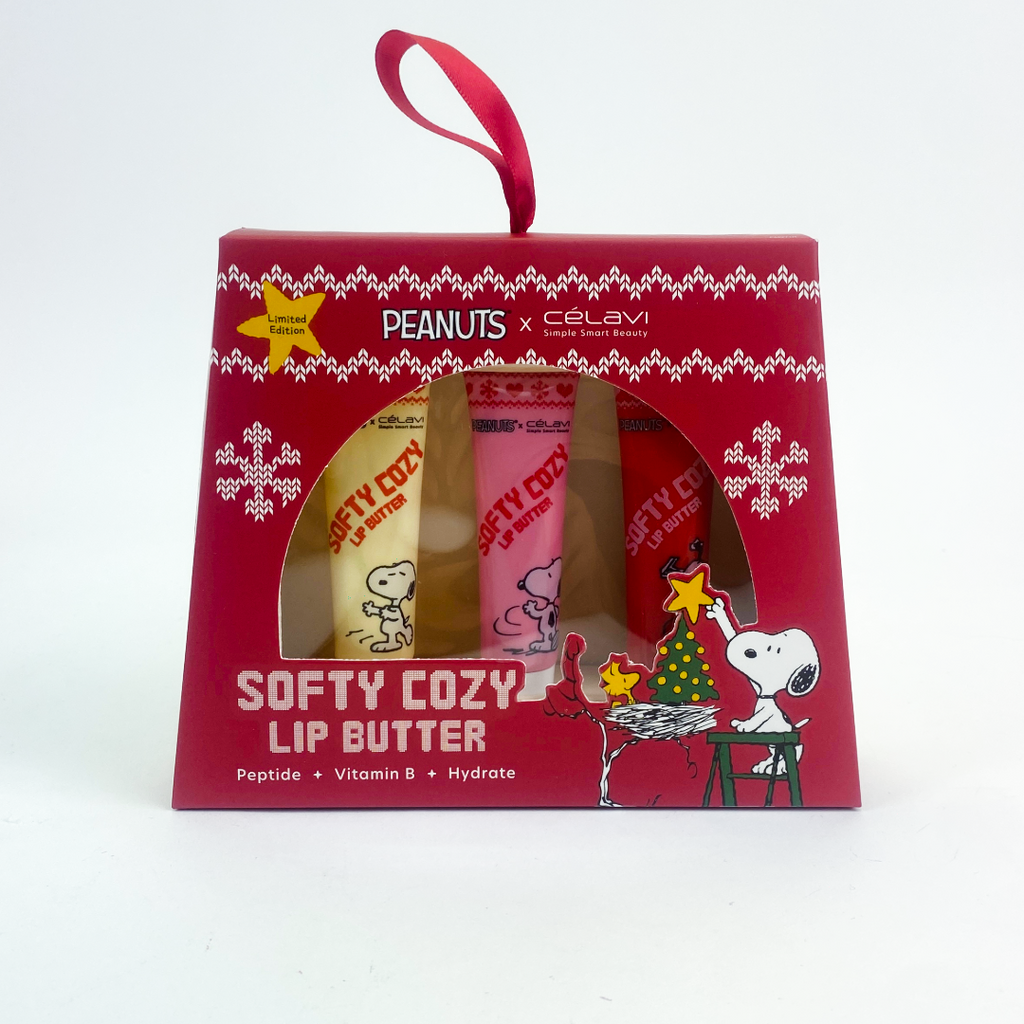 PEANUTS SOFTY COZY LIP BUTTER 3PC