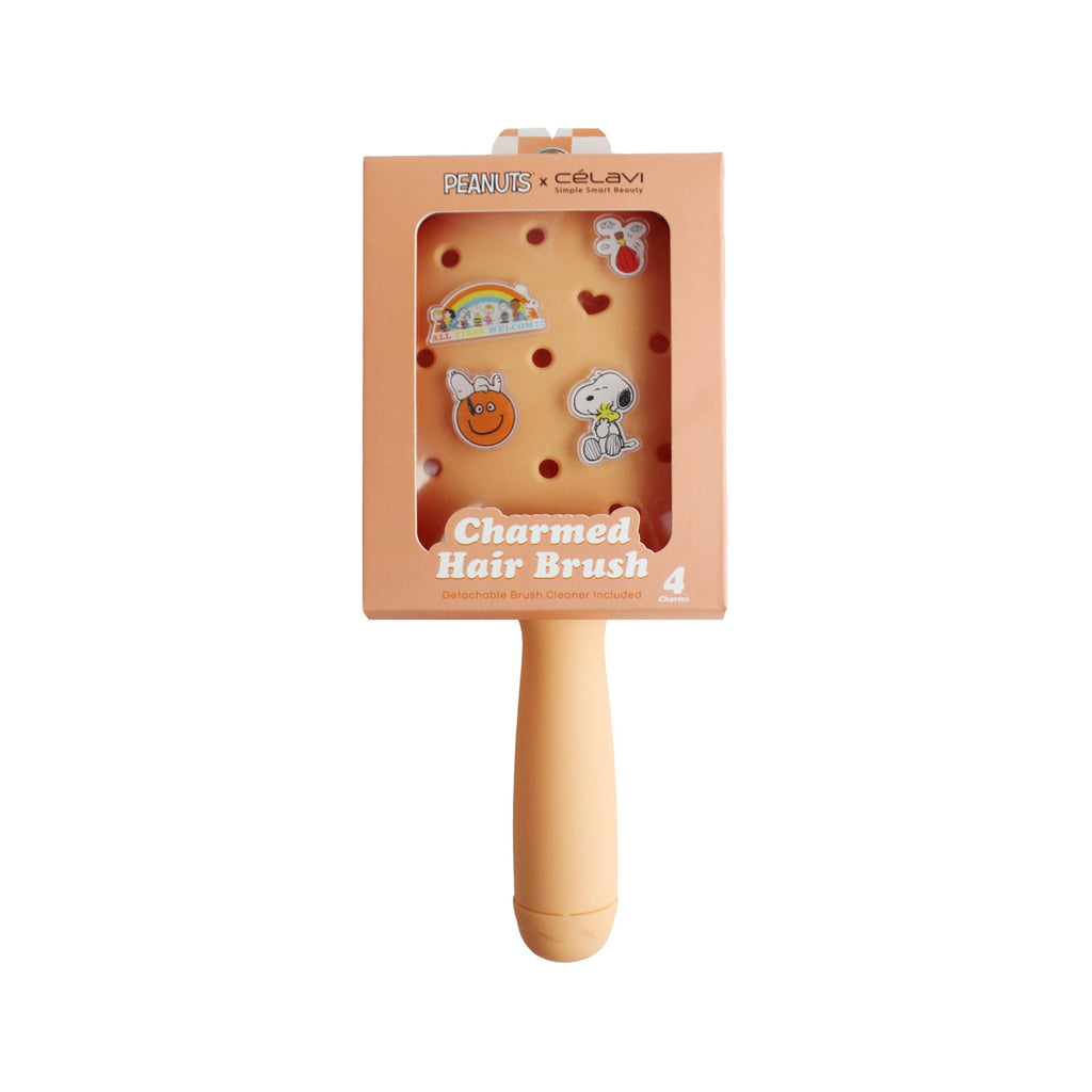 #P46563 - Celavi Peanuts Everyday Charm Hair Brush Orange