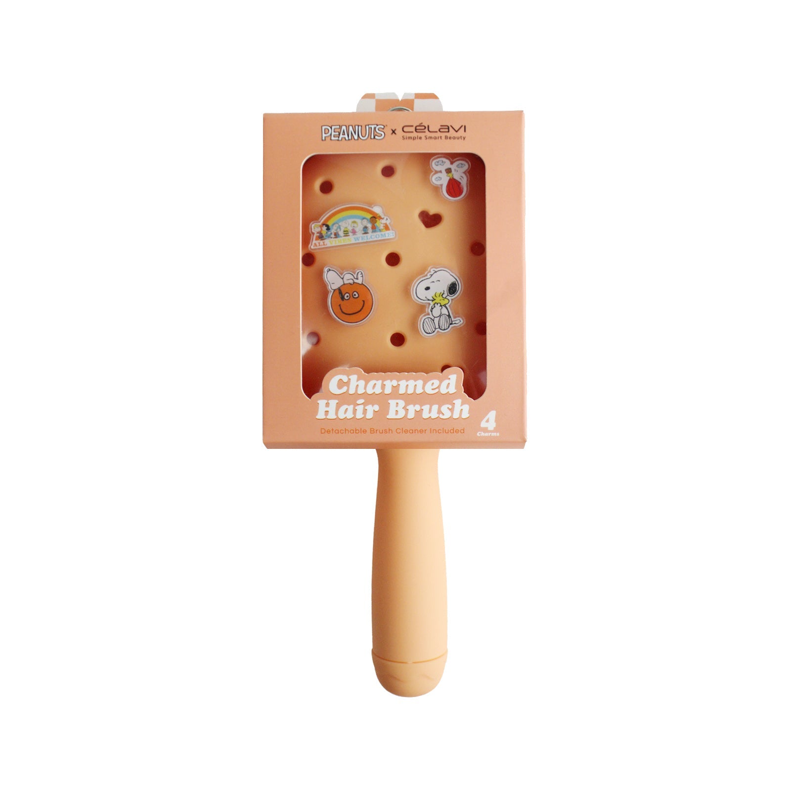 #P46563 - Celavi Peanuts Everyday Charm Hair Brush Orange