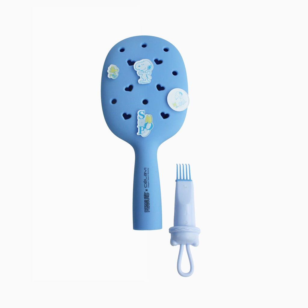 #P46567 - Celavi Peanuts Everyday Charm Hair Brush Blue