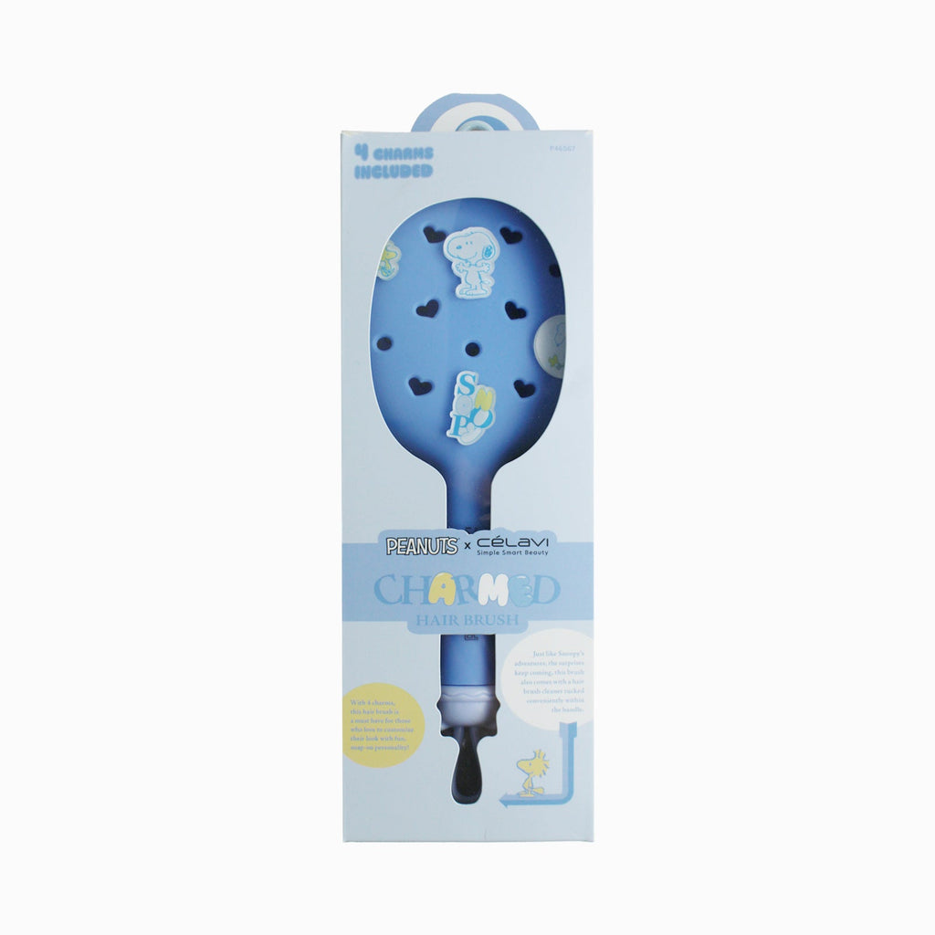#P46567 - Celavi Peanuts Everyday Charm Hair Brush Blue