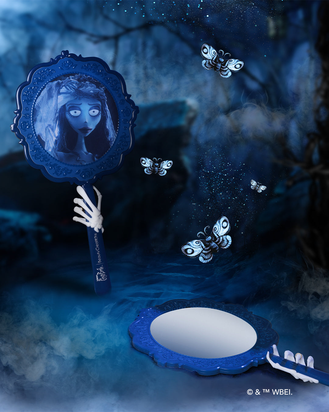 Tim Burton's Corpse Bride X Beauty Creations "Learn Your Vows" Handheld Mirror