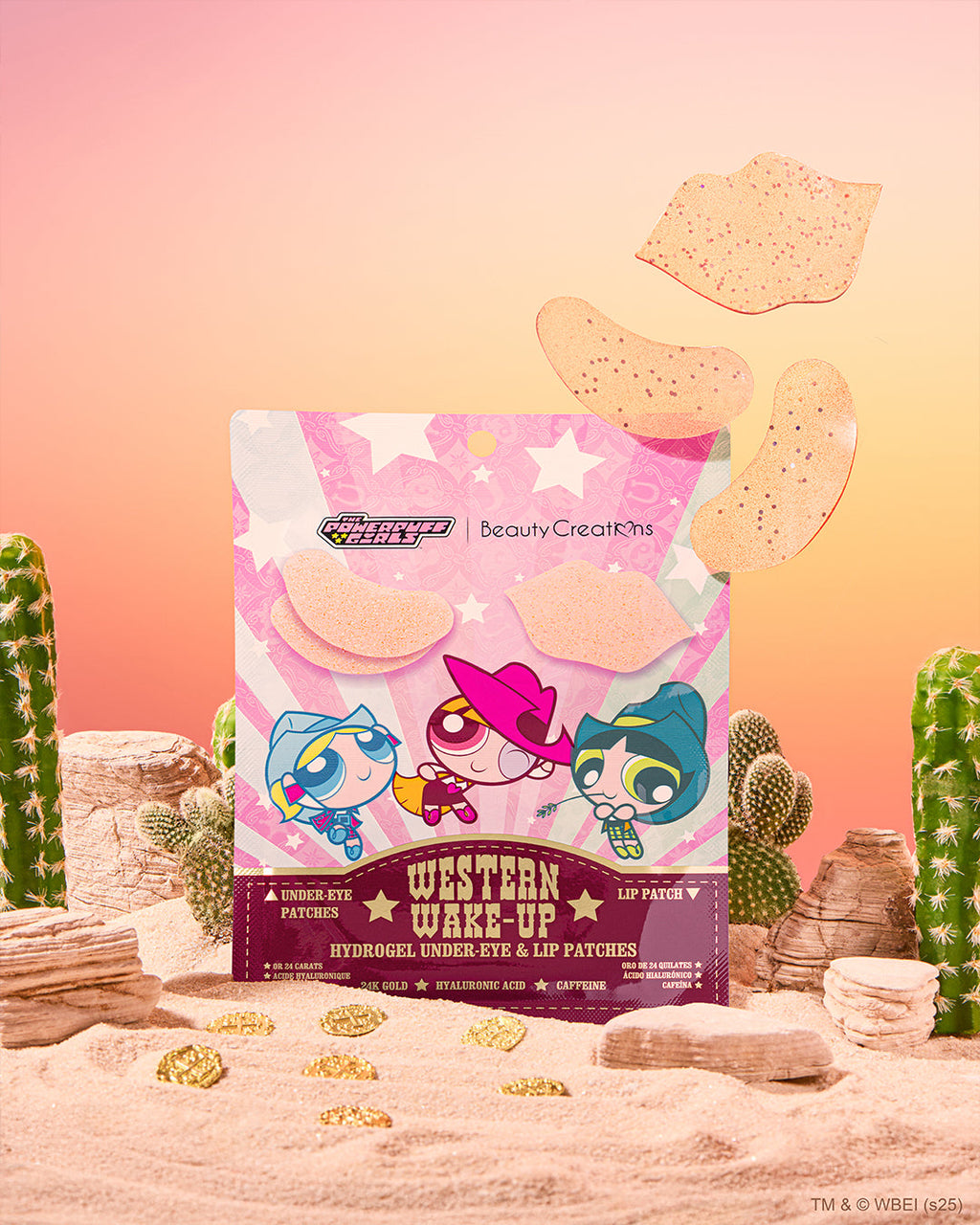 The Powerpuff Girls "Western Wake-Up" Hydrogel Undereye & Lip Patches (3 Pack)